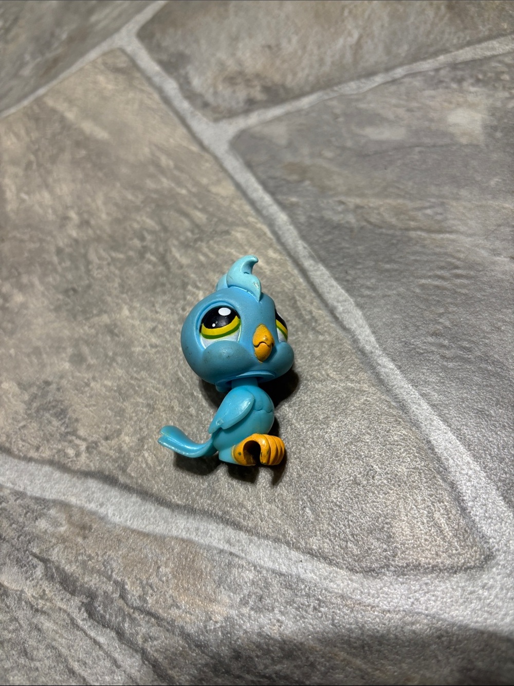 Littlest Pet Shop Blue Cockatoo Bird #317 Figurine LPS Generation 2 G2